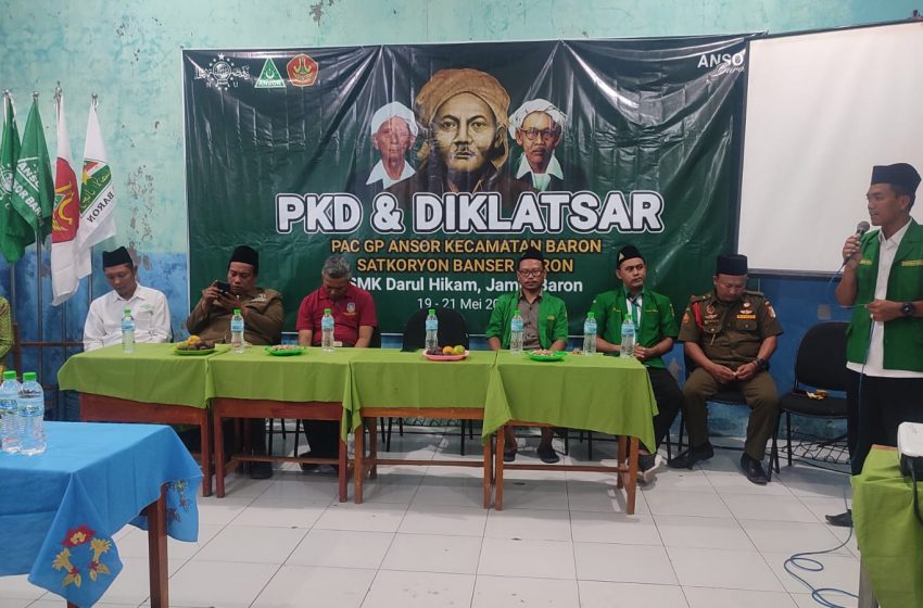  GP Ansor Baron Gelar PKD dan Diklatsar Cetak Kader Militan