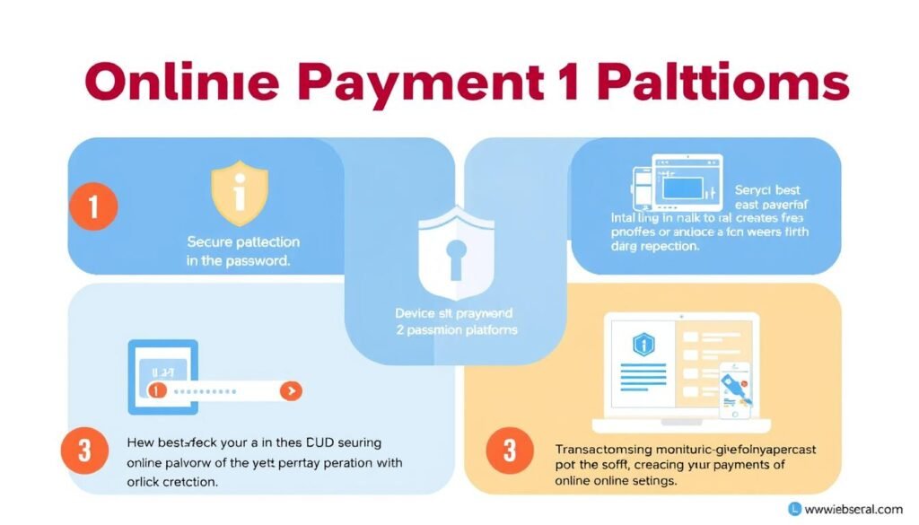 Ilustrasi tips keamanan saat menggunakan platform pembayaran online terpercaya